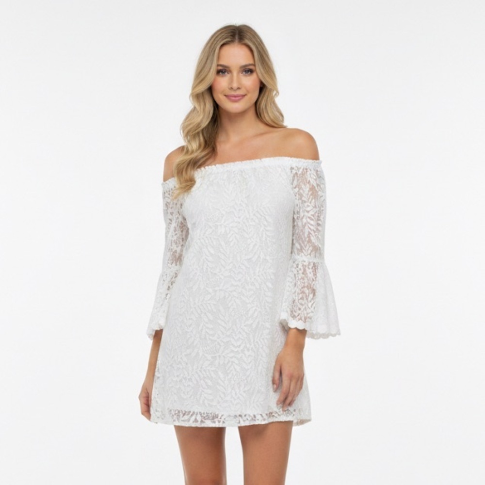 Lilly Pulitzer White Lace Dress size medium - Picture 1 of 7